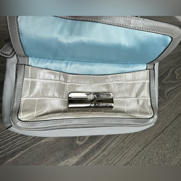 Coach Kristen Willow Leather Shoulder Bag in Gray - Picture 3 of 14